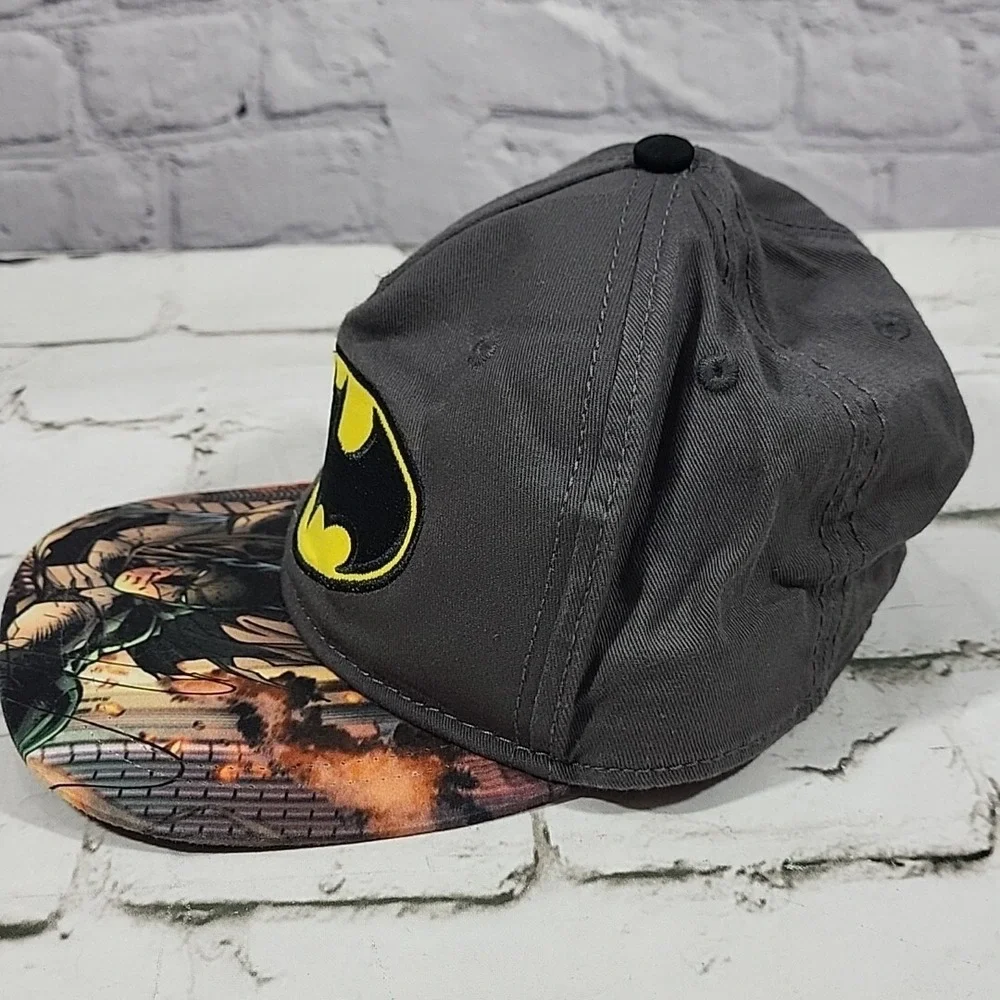 Batman Hat Bat Symbol‎ Logo Boys Youth OSFM SnapBack Baseball Cap DC Comics
